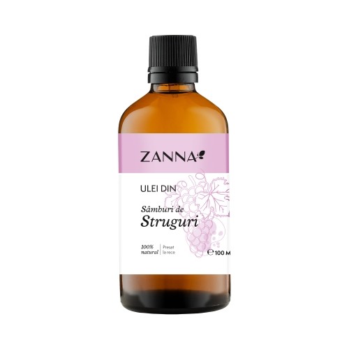 Ulei din samburi de struguri, 100 ml, Zanna