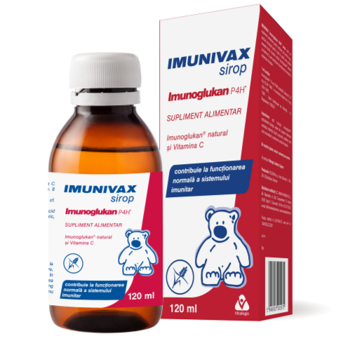 Sirop Imunivax Imunoglukan P4H, 120 ml, Vitalogic