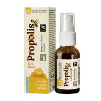 Spray cu extract natural de propolis cu argint coloidal, 20 ml, Dacia Plant
