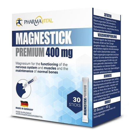 Magnestick Premium, 400 mg, 30 plicuri, PharmaVital GmbH