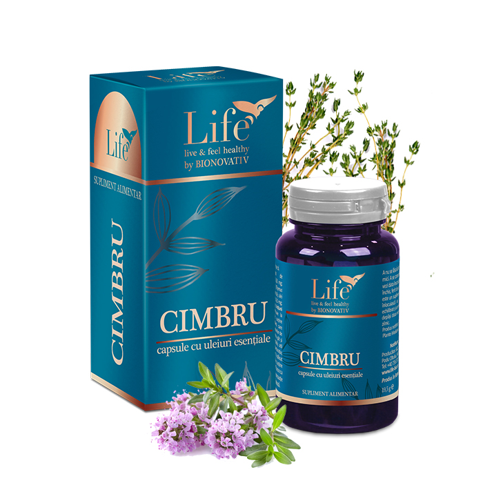 Cimbru capsule cu uleiuri esentiale, 30 capsule, Bionovativ