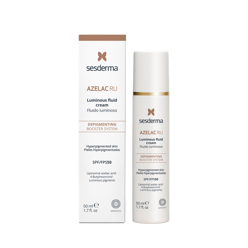 Fluid iluminator SPF50, cu efect depigmentant Azelac RU, 50 ml, Sesderma