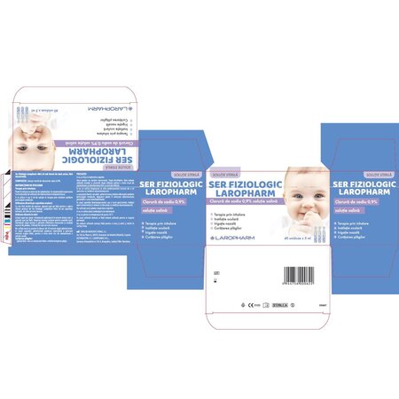 Ser fiziologic, 40 unidoze x 5 ml, Laropharm 705275
