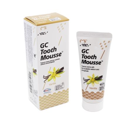 Crema topica remineralizanta pe baza de apa cu aroma de vanilie Tooth Mousse, 40 g, GC