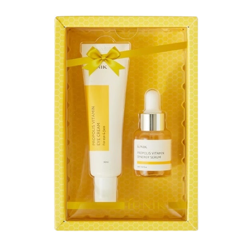 Pachet Propolis Vitamin Crema contur de ochi, 30 ml + Ser de fata 15 ml, Iunik