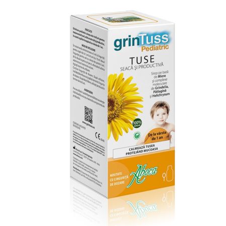 GrinTuss Pediatric sirop de tuse pentru copii, 180 ml, Aboca