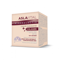 Crema hidratanta cu Colagen SPF 10 Mineralactiv, 50 ml, AslaVital