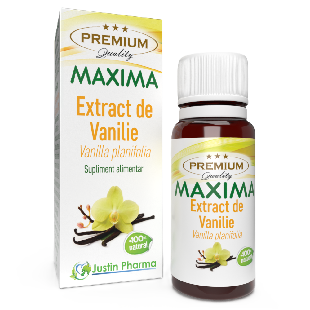 Extract de vanilie Maxima, 10 ml, Justin Pharma