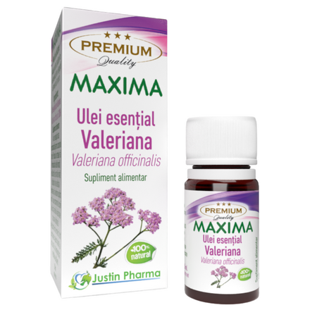 Ulei esential de Valeriana, uz intern, 5 ml, Justin Pharma