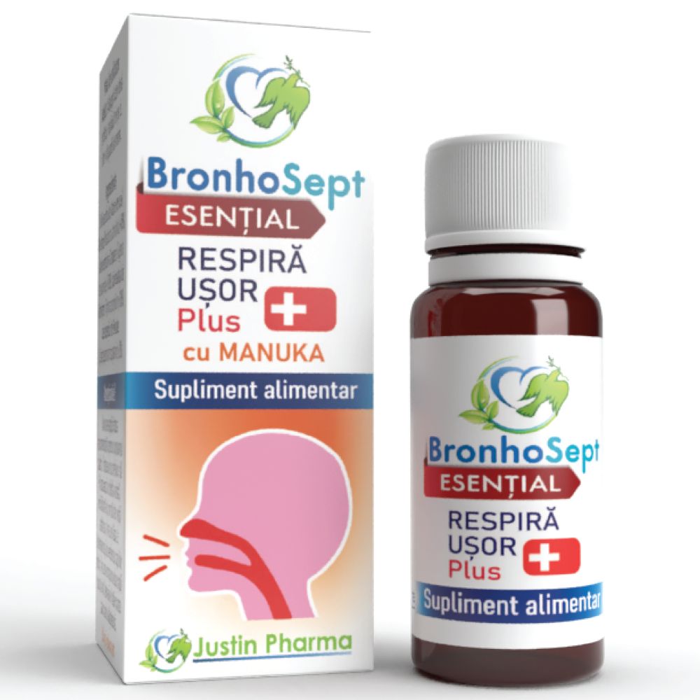 BronhoSept Respira usor Plus, 10 ml, Justin Pharma