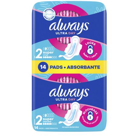 Absorbante Ultra Day, Marimea 2, 14 bucati, Always 708975
