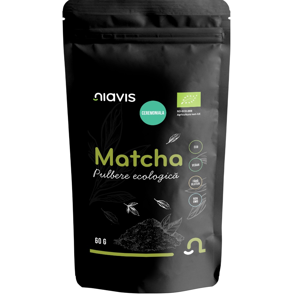 Matcha pulbere ecologica, 60 g, Niavis