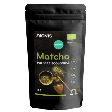 Matcha pulbere ecologica, 60 g, Niavis