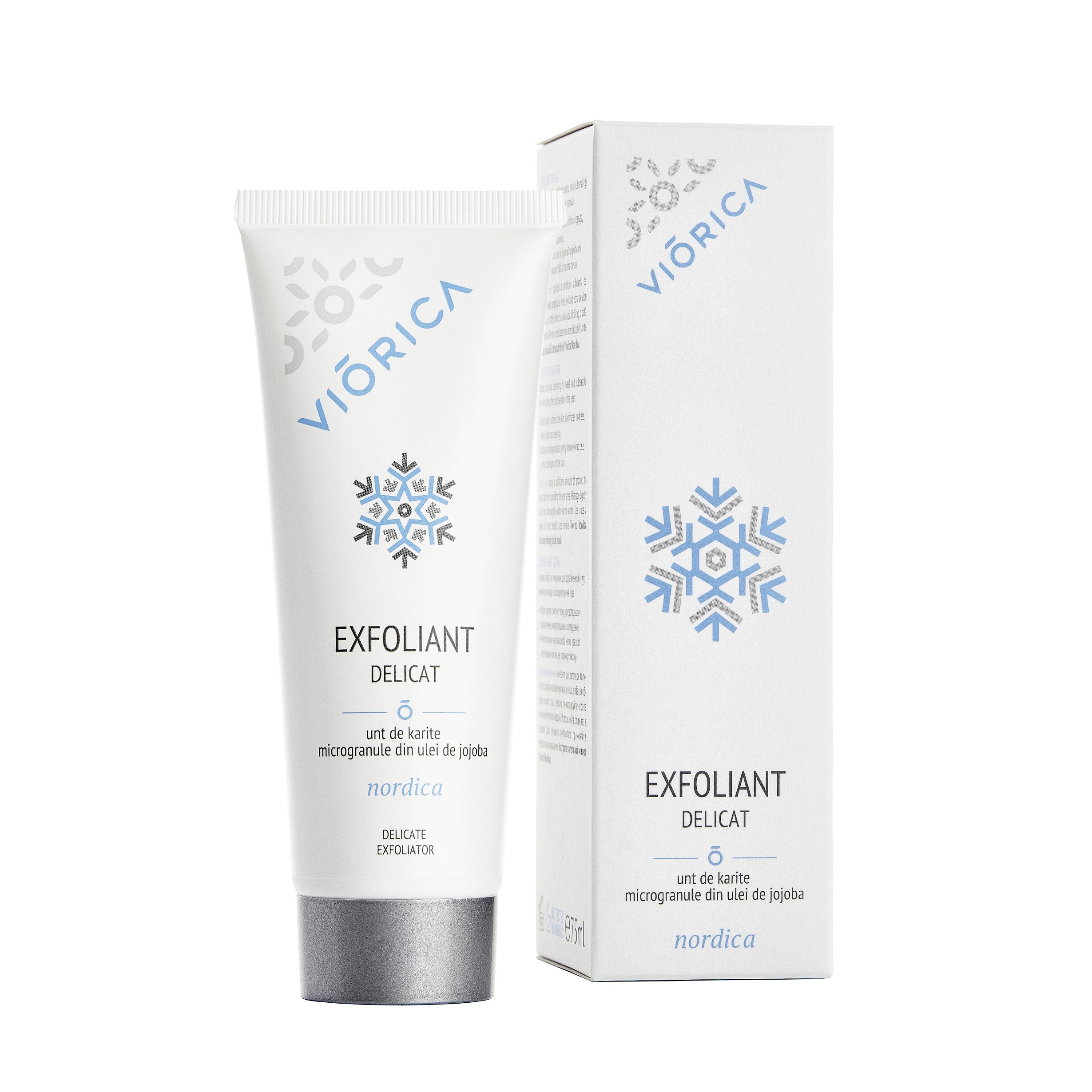 Exfolian delicat cu unt de karite Nordica, 75 ml, Viorica