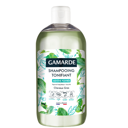Sampon eco natural tonifiant cu menta, 500 ml, Gamarde