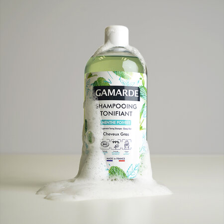Sampon natural tonifiant cu menta Capillaire, 500 ml, Gamarde 730574