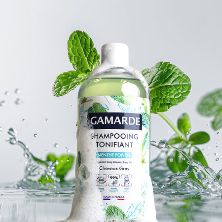 Sampon natural tonifiant cu menta Capillaire, 500 ml, Gamarde 730575