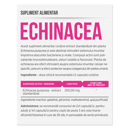 Echinacea, 30 capsule, Parapharm 690151