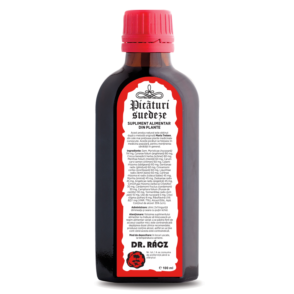 Picaturi suedeze Dr. Racz, 100 ml, Parapharm