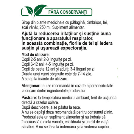 Plantusin sirop, R8, 250 ml, Fares 620766