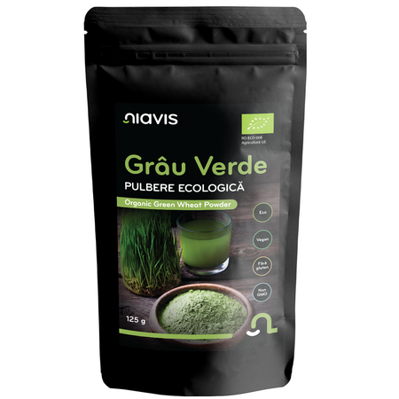 Grau verde pulbere ecologica, 125 g, Niavis