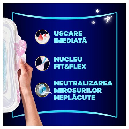 Absorbante de noapte Platinum Secure Night, Marimea 4, 5 bucati, Always 743654