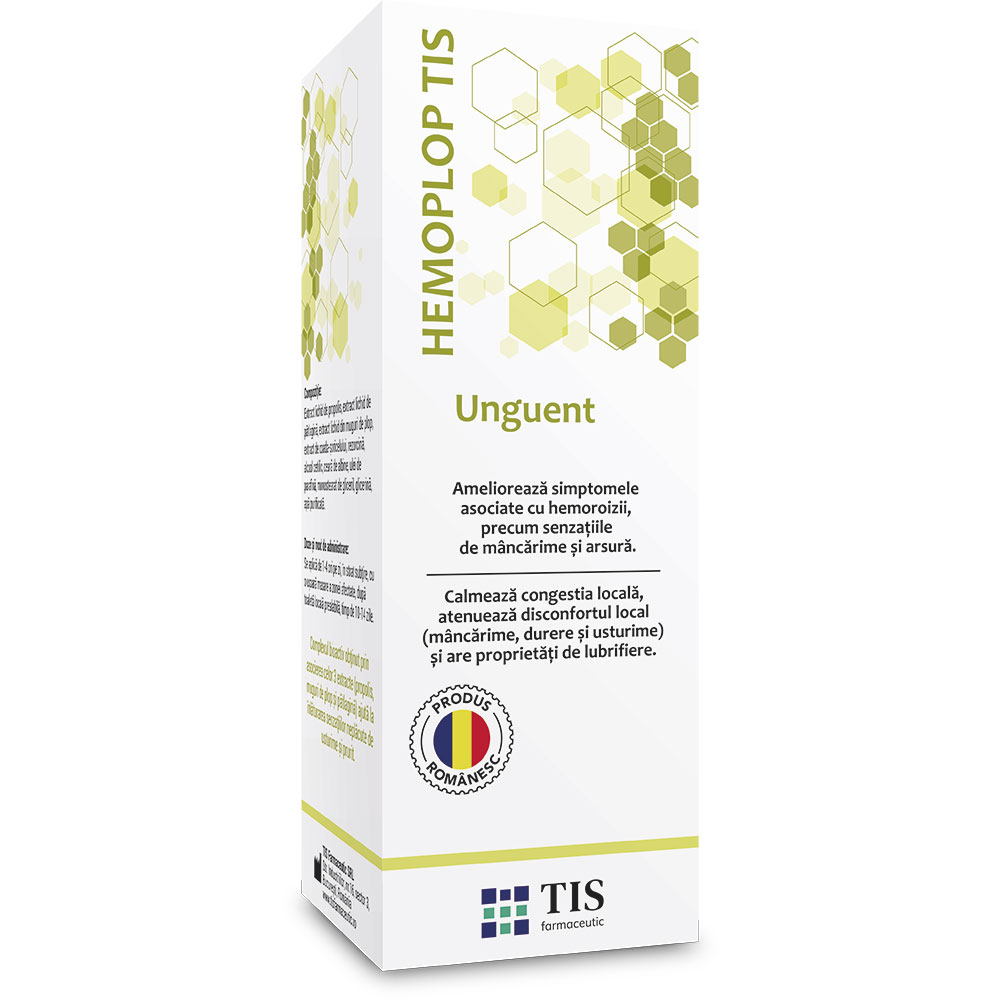 Unguent antihemoroidal Hemoplop, 50 ml, Tis Farmaceutic