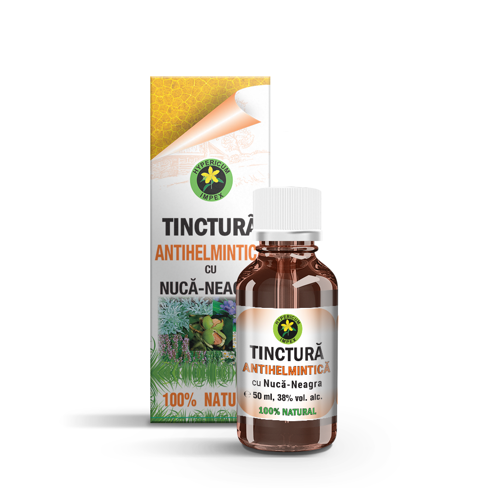 Tinctura antihelmintica cu nuca neagra, 50 ml, Hypericum