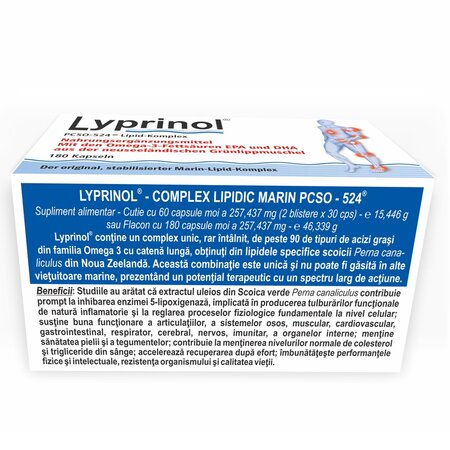 Complex lipidic marin Lyprinol, 180 capsule, Pharmalink 603825