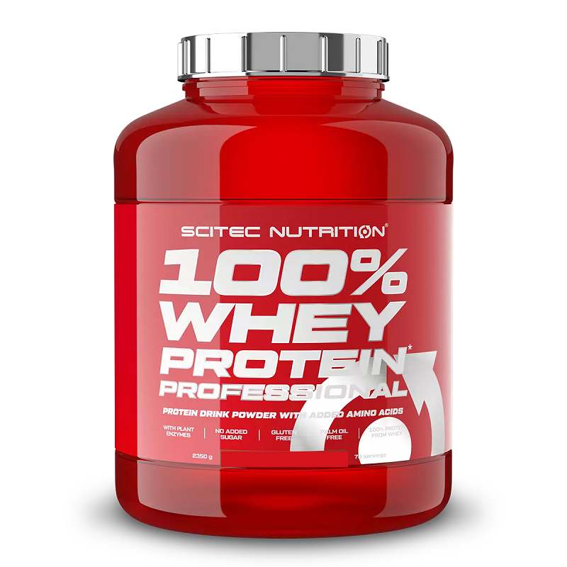 Proteina de zer cu aroma de vanilie 100% Whey Protein Professional, 2350 g, Scitec Nutrition