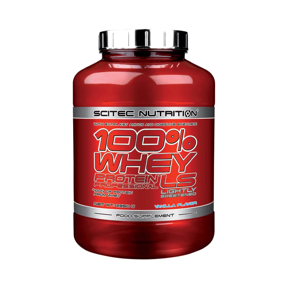 100% Whey Protein Professional, aroma de vanilie si fructe de padure, 2.350 g, Scitec Nutrition