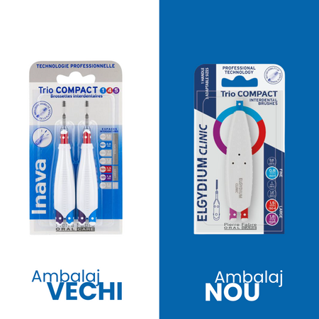 Periuta interdentara, Large Trio Compact, 2 bucati, Elgydium 722019