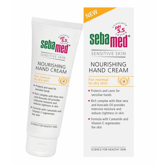 Crema dermatologica hranitoare pentru maini, 75 ml, Sebamed