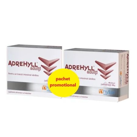 Pachet Promotional 1+1 Adrehyll adulti, 2 x 10 plicuri, Hyllan