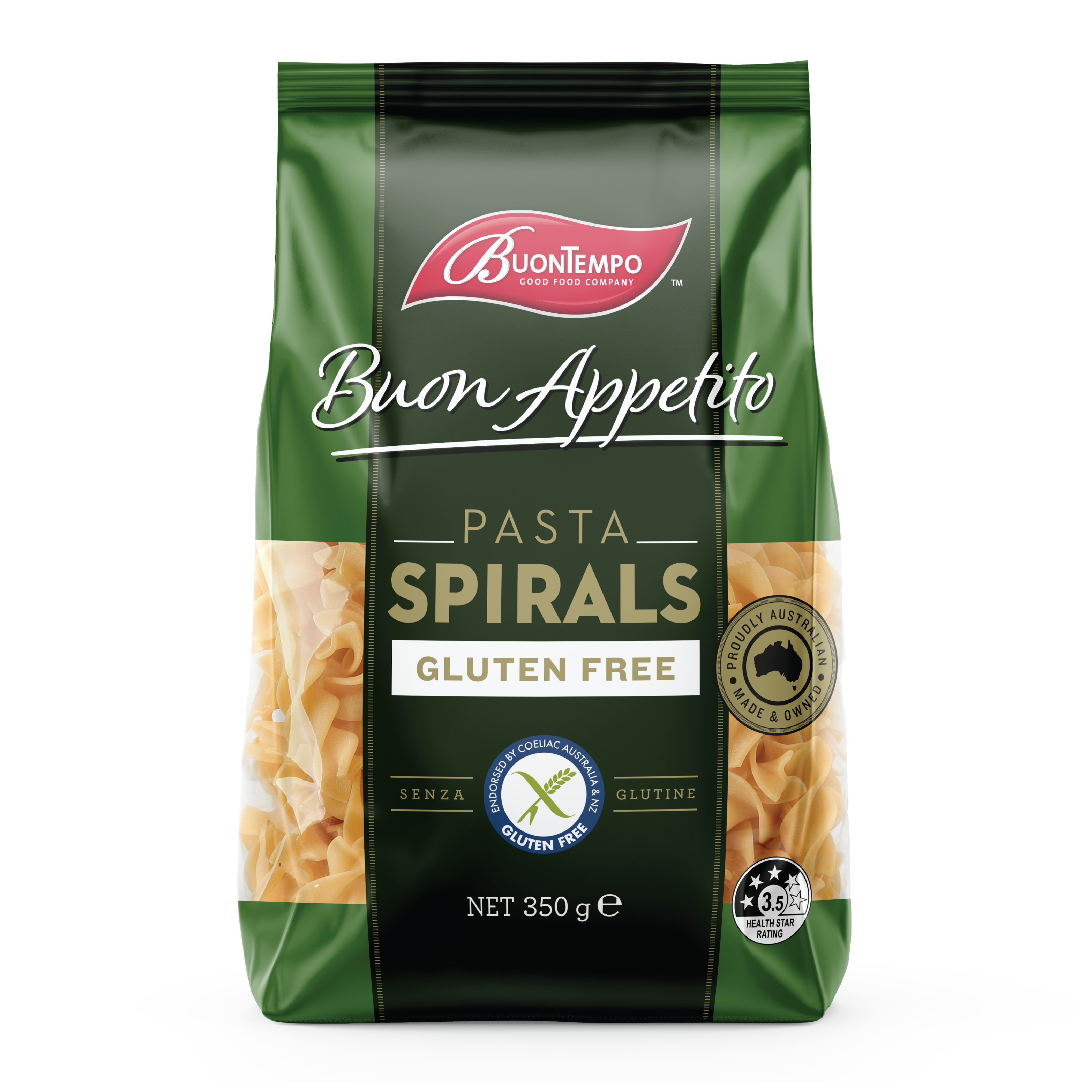 Paste spirale Buontempo, 350 g, Orgran