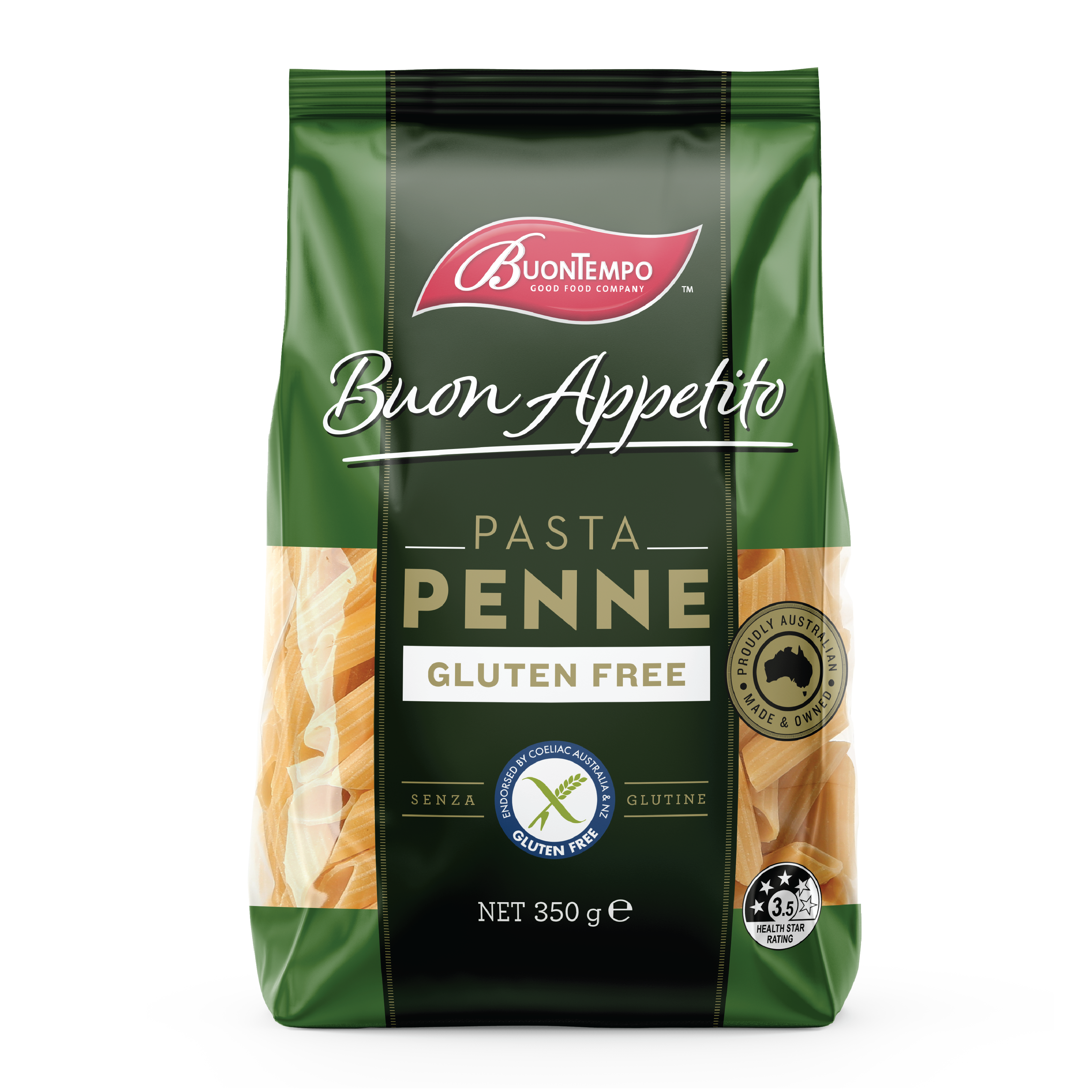 Paste penne fara gluten Buontempo, 350 g, Orgran