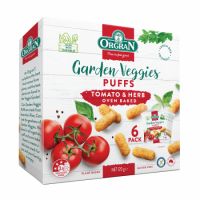 Pufuleti cu rosii si plante aromatice Garden Veggies, 6 x 20 g, Orgran