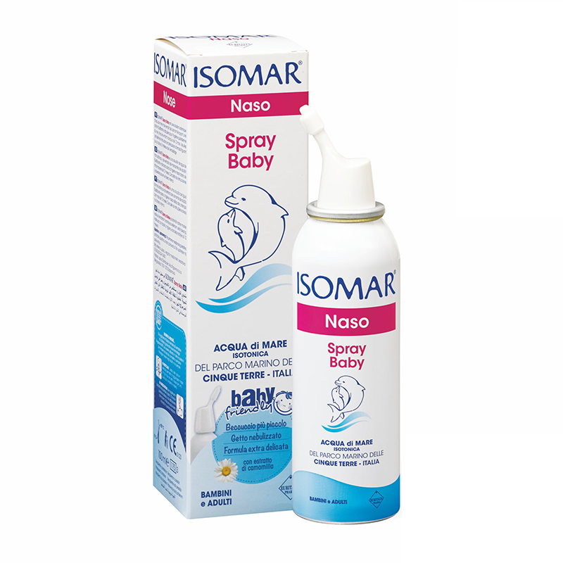 Spray nazal cu apa de mare izotonica si musetel, 100 ml, Isomar Baby