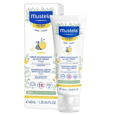 Crema nutritiva cu Cold Cream pentru ingrijirea zilnica a fetei, 40 ml, Mustela 675240