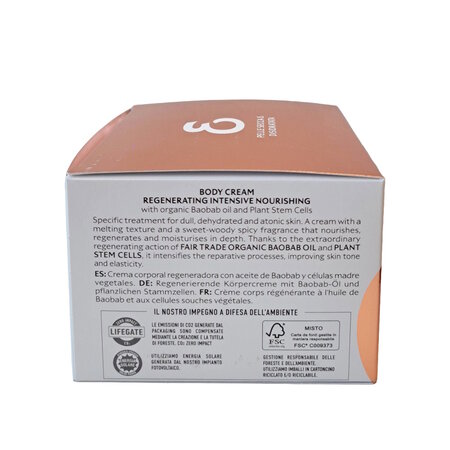 Crema de corp vegana cu ulei de baobab si celule stem din plante Nutra Repair, 160 ml, L'erboristica 710400