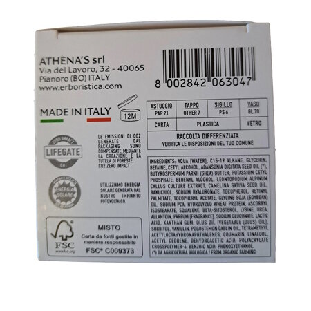 Crema de fata cu ulei de baobab si celule stem din plante Nutra Repair, 50 ml, L'Erboristica 710438