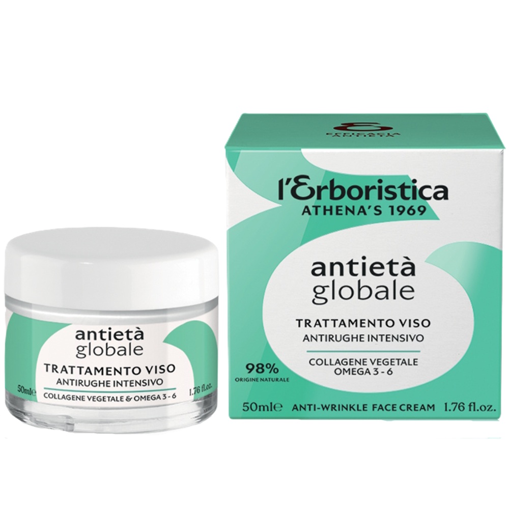 Crema anti-rid cu colagen vegetal, omega 3 si 6, 50 ml, L'Erboristica