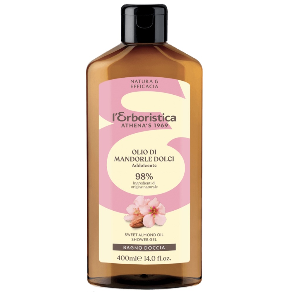 Gel de dus cu ulei de migdale dulci, 400 ml, L'Erboristica