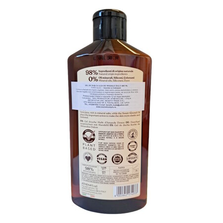 Gel de dus cu ulei de migdale dulci, 400 ml, L'Erboristica 710940