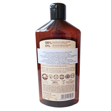 Sampon cu extract de mesteacan si menta, 300 ml, L'Erboristica 710680