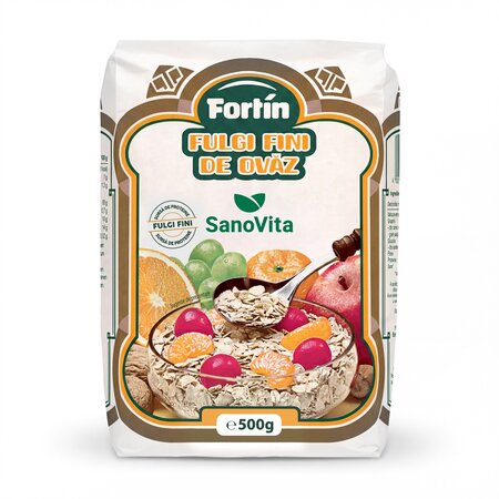 Fulgi de ovaz - Fortin, 500 g, Sanovita