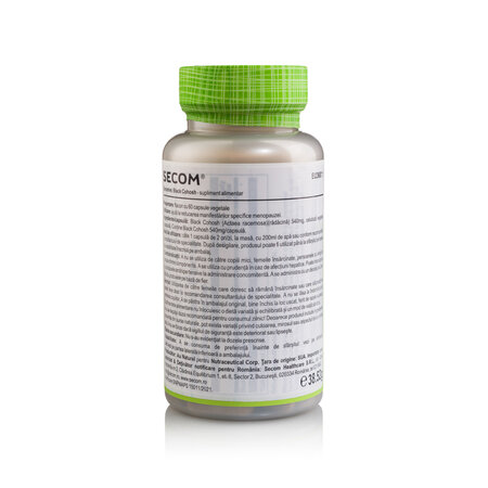 Black Cohosh, 540 mg, 60 capsule, Secom 737759