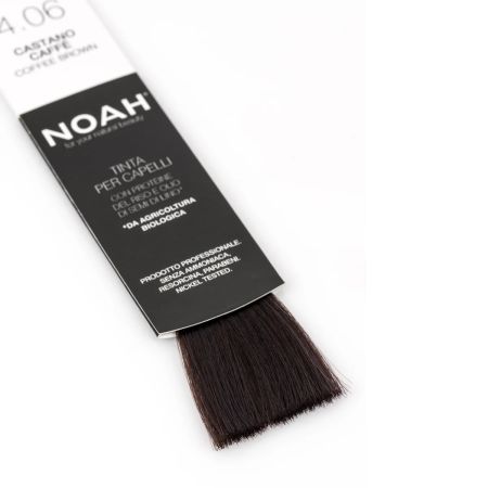 Vopsea de par naturala nuanta 4.06 Saten cafeniu, 140 ml, Noah 665715