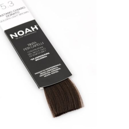 Vopsea de par permanenta Nuanta Saten Auriu Deschis 5.3, 140 ml, Noah 665708