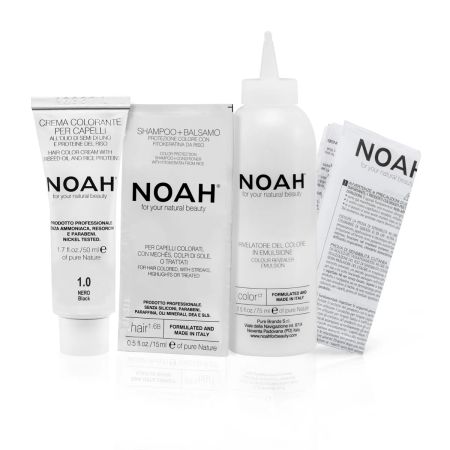 Vopsea de par permanenta Nuanta Saten Auriu Deschis 5.3, 140 ml, Noah 665706